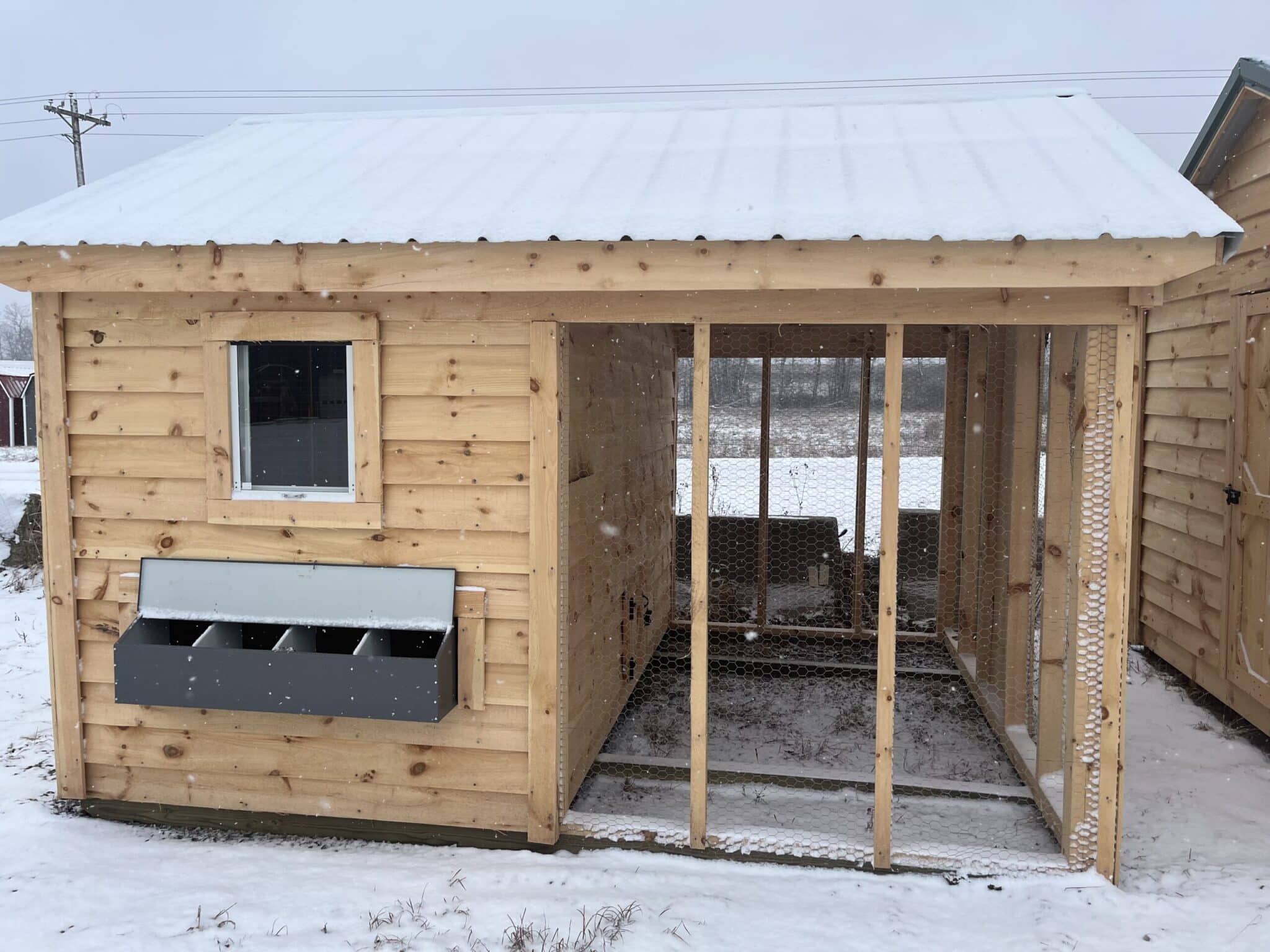 Chicken coop interior