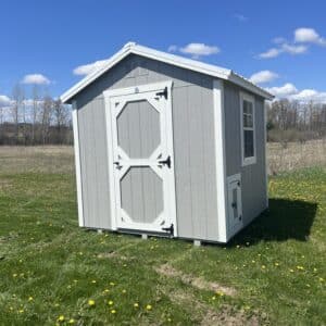 8x8 Gap Gray Gable Coop