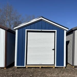 10x20 Gallery Blue Metal Gable Shed