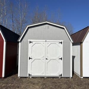 10x20 Gray Lofted Barn
