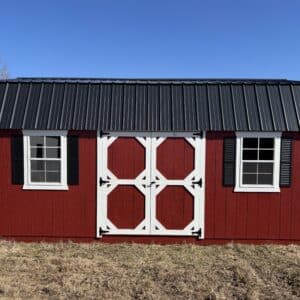 12x20 Mountain Red Lofted Garden Shed