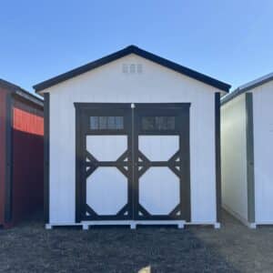 10x16 White Gable Shed