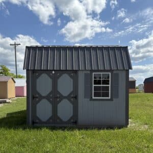 10x12 Cape Cod Gray Lofted Garden Shed
