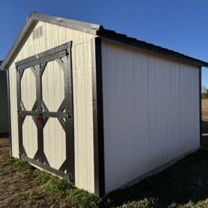 10x12 White Gable Shed
