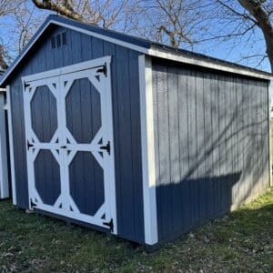 10x12 Navy Blue Gable Shed