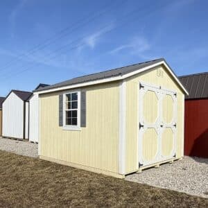 10x12 Cream Gable Shed